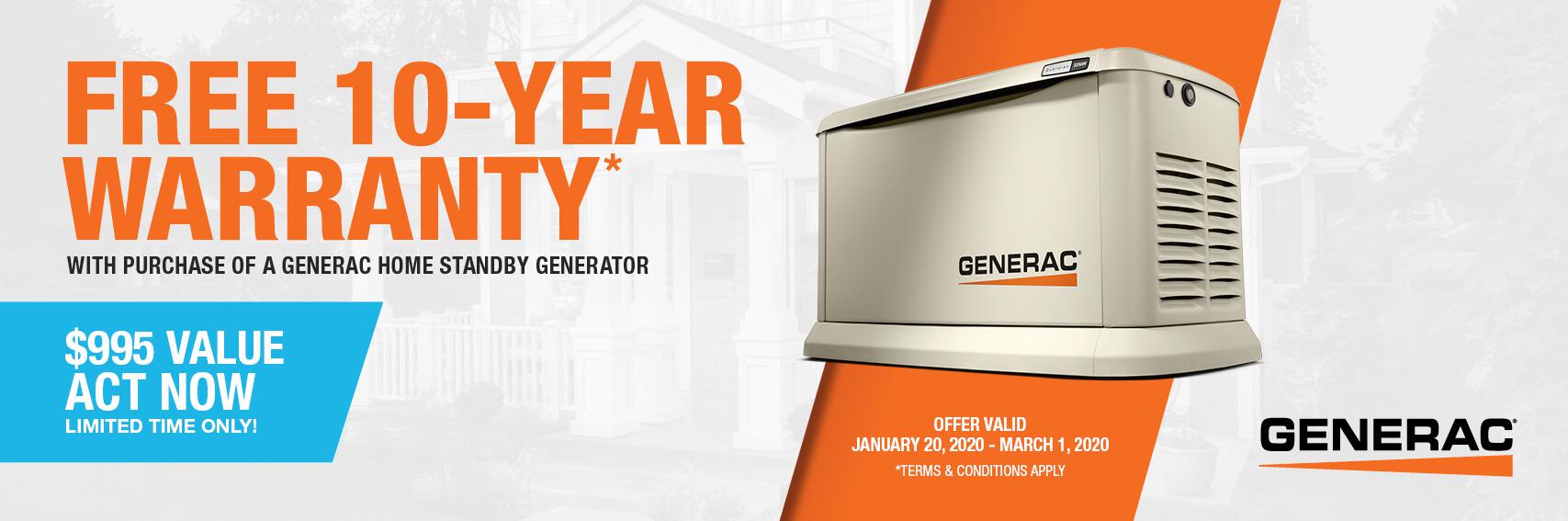 Homestandby Generator Deal | Warranty Offer | Generac Dealer | Troy, MI